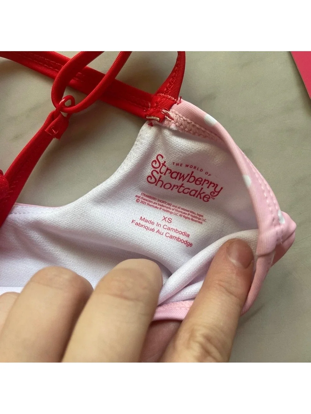 Strawberry Shortcake Girl’s Size XS One-Piece Swimsuit